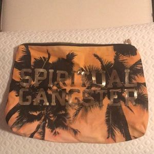 Spiritual gangster zip bag 12”x8”